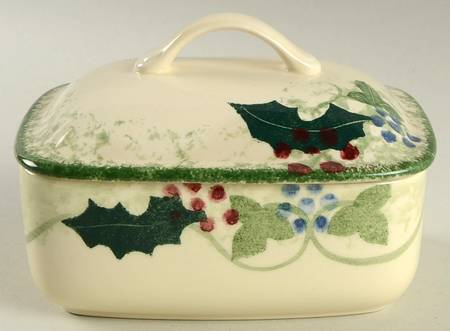 Winter Vine Butter Box & Lid