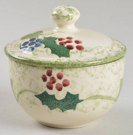Winter Vine Sugar Bowl & Lid