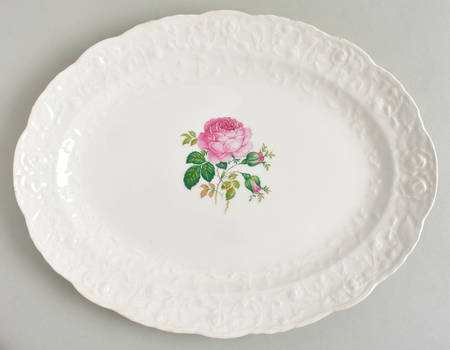 Bilton Rose 13" Oval Serving Platter