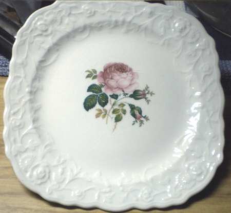 Bilton Rose Square Salad Plate