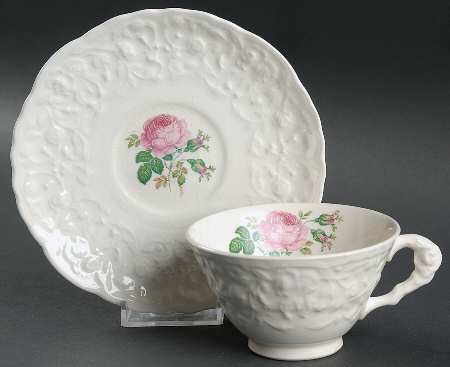 Bilton Rose Footed Cup & Saucer Set