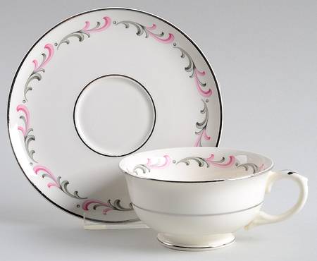 Baroque Footed Cup & Saucer Set