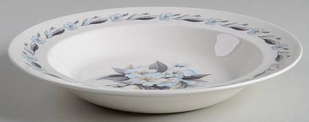 Blue Azalea Large Rim Soup Bowl