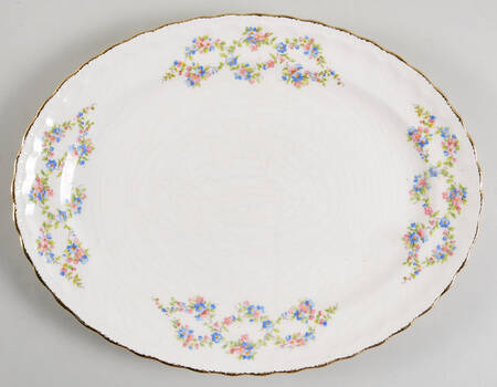 Blue Belle 13" Oval Serving Platter
