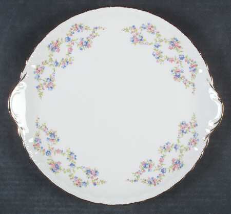 Blue Belle Handled Cake Plate