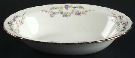 Blue Belle 9" Oval Vegetable Bowl
