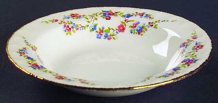 Blue Belle Rim Fruit/Dessert (Sauce) Bowl