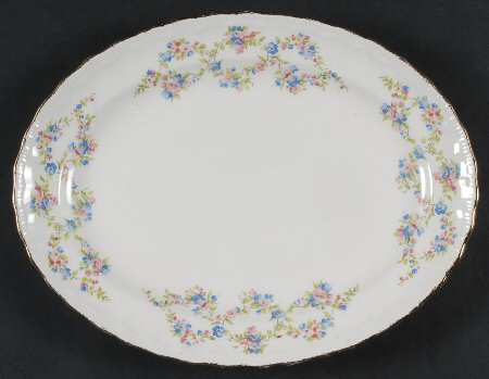 Blue Belle 11" Oval Serving Platter