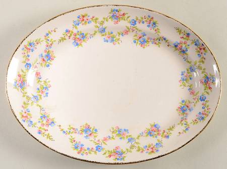 Blue Belle 9" Oval Serving Platter