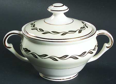 Black Laurel Sugar Bowl & Lid