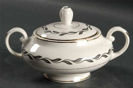 Black Laurel Sugar Bowl & Lid