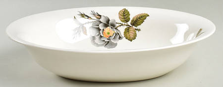 Black Rose 10" Oval Vegetable Bowl