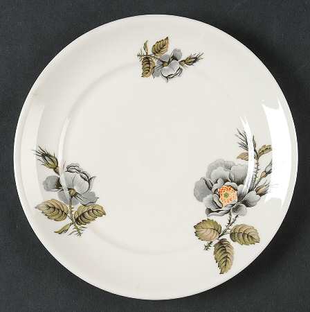 Black Rose Bread & Butter Plate