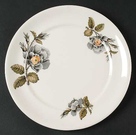 Black Rose Salad Plate