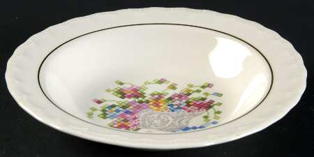Bridal Bouquet Rim Fruit/Dessert (Sauce) Bowl