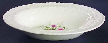 Cathay Rose 9" Oval Vegetable Bowl