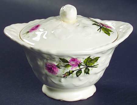 Cathay Rose Sugar Bowl & Lid