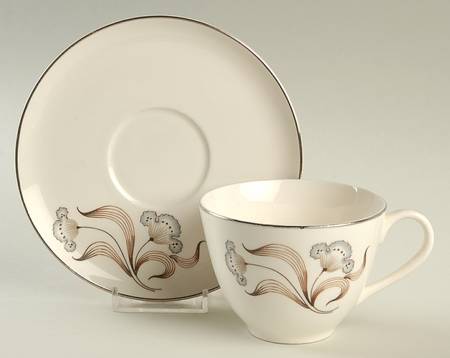Cathay Flat Cup & Saucer Set