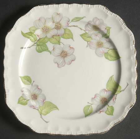 Dogwood (Shell Edge) Square Salad Plate