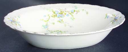 Fleurette 9" Oval Vegetable Bowl