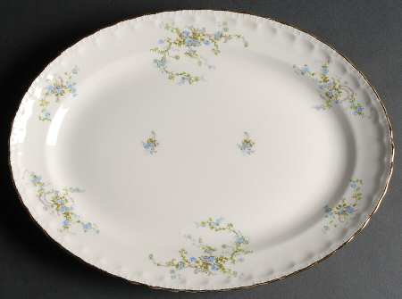 Fleurette 15" Oval Serving Platter
