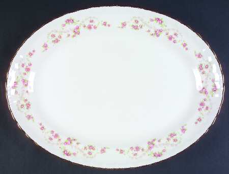Florence (Scalloped Edge) 15" Oval Serving Platter