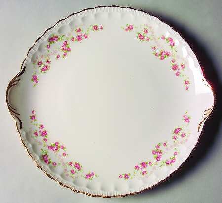 Florence (Scalloped Edge) Handled Cake Plate