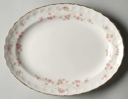 Florence (Scalloped Edge) 11" Oval Serving Platter