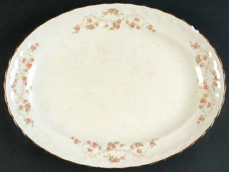 Florence (Scalloped Edge) 13" Oval Serving Platter