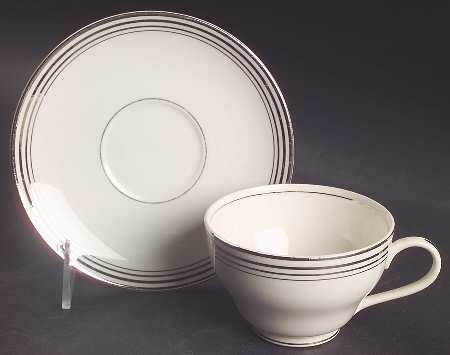 Franklin Footed Cup & Saucer Set