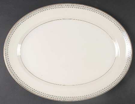 Linda 15" Oval Serving Platter