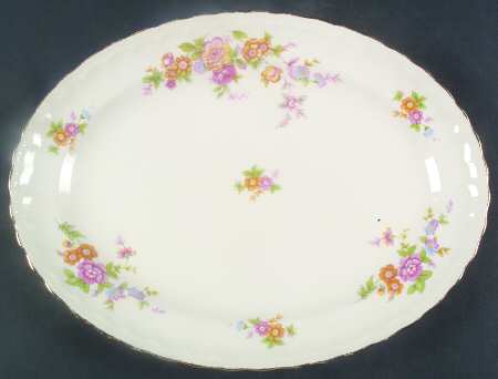 Mary Ellen 13" Oval Serving Platter