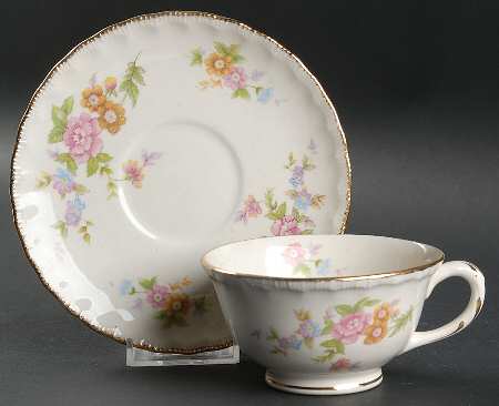 Mary Ellen Footed Cup & Saucer Set