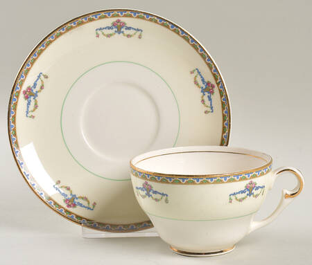 Melrose Footed Cup & Saucer Set
