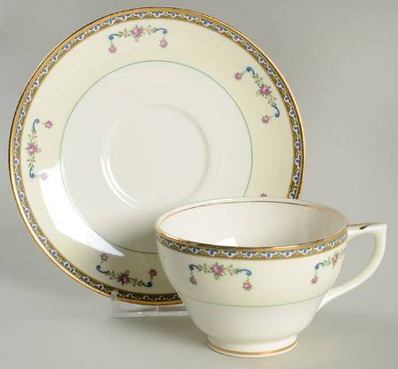 Melrose Footed Cup & Saucer Set