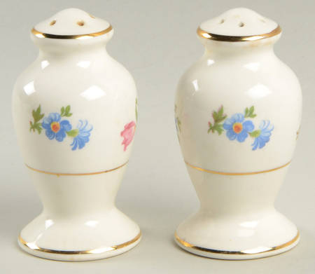 Pinafore (Brushed Gold Trim) Salt & Pepper Set