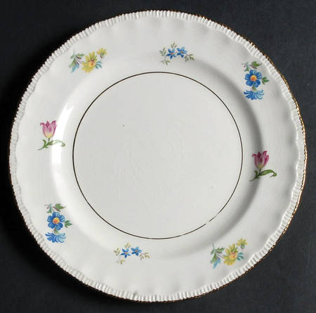 Pinafore (Brushed Gold Trim) Salad Plate