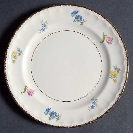 Pinafore (Brushed Gold Trim) Dessert/Pie Plate