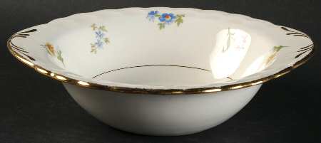 Pinafore (Brushed Gold Trim) Lugged Cereal Bowl