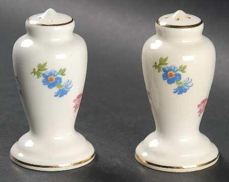 Pinafore (Brushed Gold Trim) Salt & Pepper Set