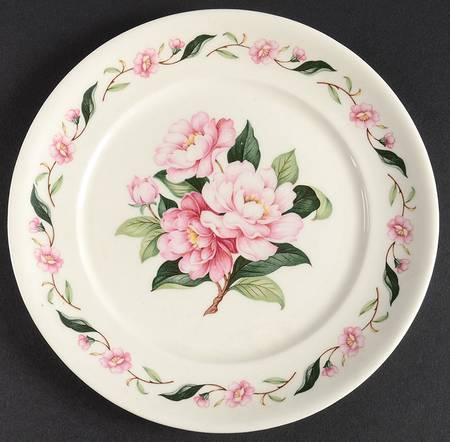 Pink Peony Dessert/Pie Plate