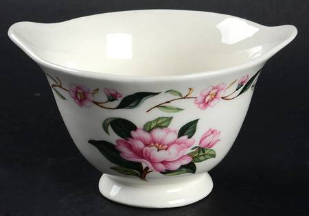 Pink Peony Open Sugar Bowl