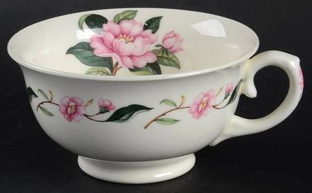 Pink Peony Footed Cup