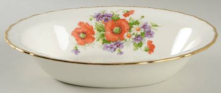 Poppy 9" Oval Vegetable Bowl