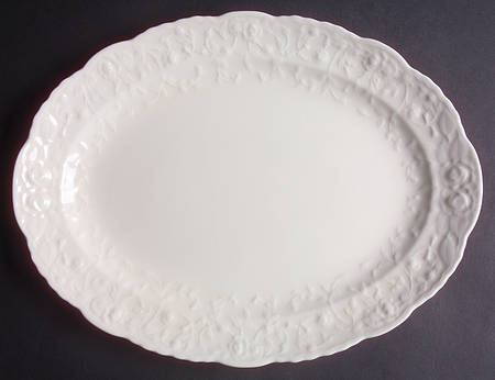 Rose Point 13" Oval Serving Platter