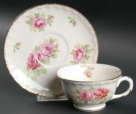Royal Rose Footed Cup & Saucer Set