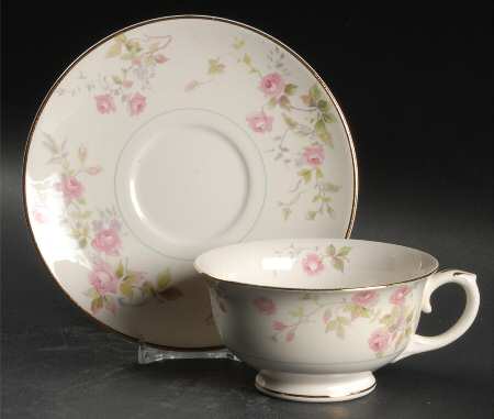 Roselyn Footed Cup & Saucer Set