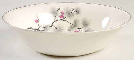 Silver Pine 8" Round Vegetable Bowl