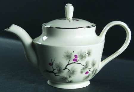 Silver Pine Teapot & Lid
