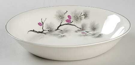 Silver Pine Coupe Soup Bowl